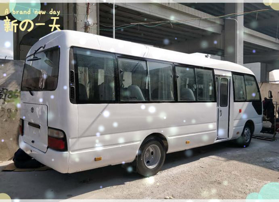 1HZ engine diesel Used TOYOTA coaster bus 30 seats 2016 cheap TOYOTA  Bus  optional col blue yellow golden