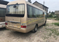 Used Toyota Coaster Bus 2016 school bus Golden color cheap price for sale