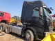 HOWO 6X4 Used Tractor Trucks 375 Hp Black Color With Stable Performance