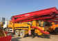2012 Year Used Benz Concrete Pump 37m White And Red , 32000kg Weight