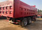 4 - 6L Engine Capacity Used Diesel Dump Trucks Howo 375 6x4 Year 2015 Red Color